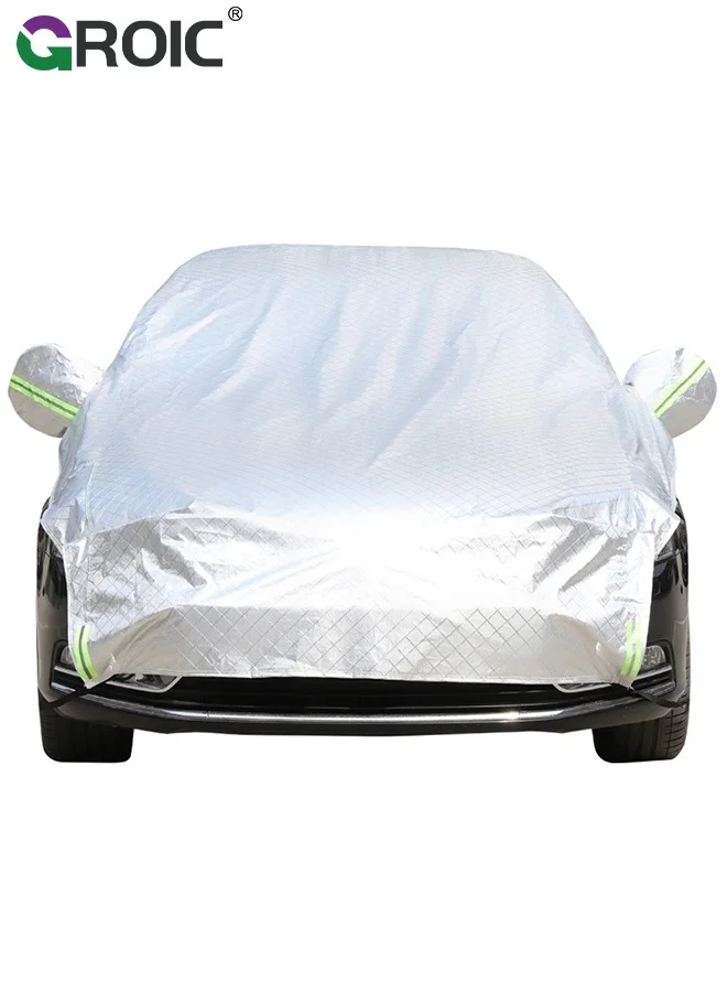 GROIC Half Car Cover for SUV All-Weather Protection Waterproof UV Resistant (530 cm x 240 cm) asv1g