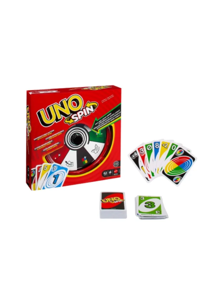 Spin Card Game with Interactive Spinner for Family Game Nights (112 Cards, Multi-Player) 9cnuq
