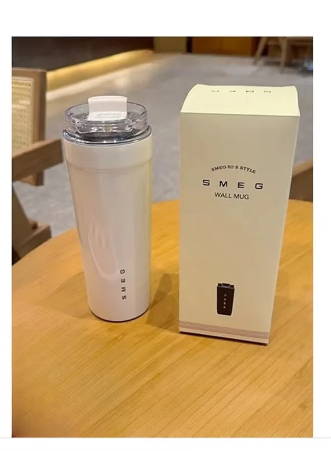 Premium Stainless Steel Vacuum Insulated Travel Tumbler (White, 550 mL) olcn0
