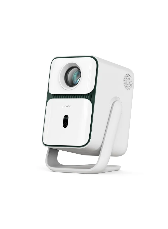Premium 1080P Portable Projector 500 ANSI Lumens Home Cinema Theater System (Glacier White, 1+8GB) 5i53u