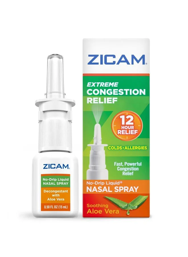 Premium Nasal Congestion Relief Spray with Soothing Aloe Vera (15 mL) nwh7h