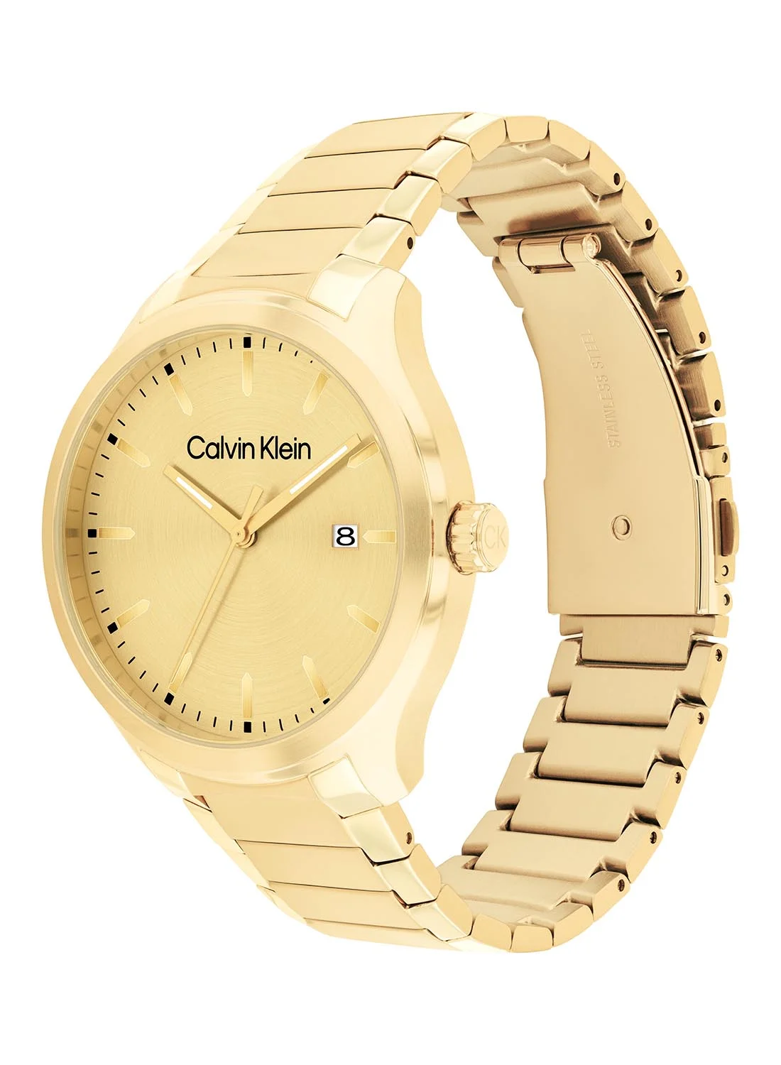 Premium Analog Round Stainless Steel Wrist Watch for Men (43 mm) 8k3kc