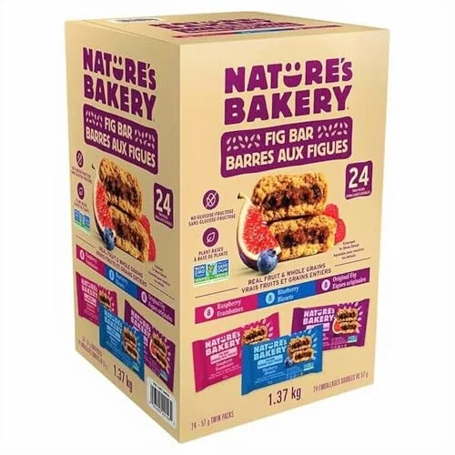 Nature's Bakery Whole Wheat Fig Bar Variety Pack (Blueberry, Original Fig, Raspberry, 24 Twin Packs, 1.36 kg) c03ti