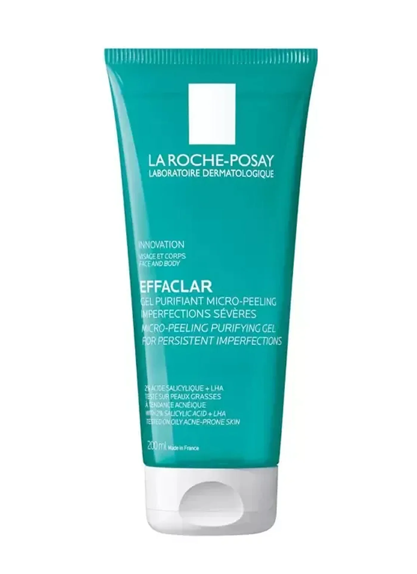 La Roche-Posay Effaclar Micro-Peeling Purifying Gel Cleanser with 2% Salicylic Acid for Oily Skin (200 mL) 96aov