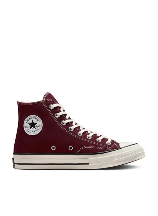 Premium Classic High Top Canvas Sneakers Burgundy (Adult, Unisex) 7nwcf