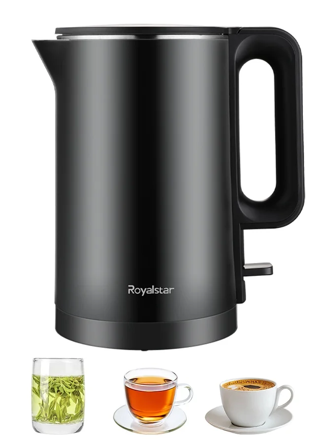 Royalstar Electric Kettle 1.7L Stainless Steel Water Boiler with Auto Cut-off and Fast Boil Technology for Home and Office (1.7L) ik55u