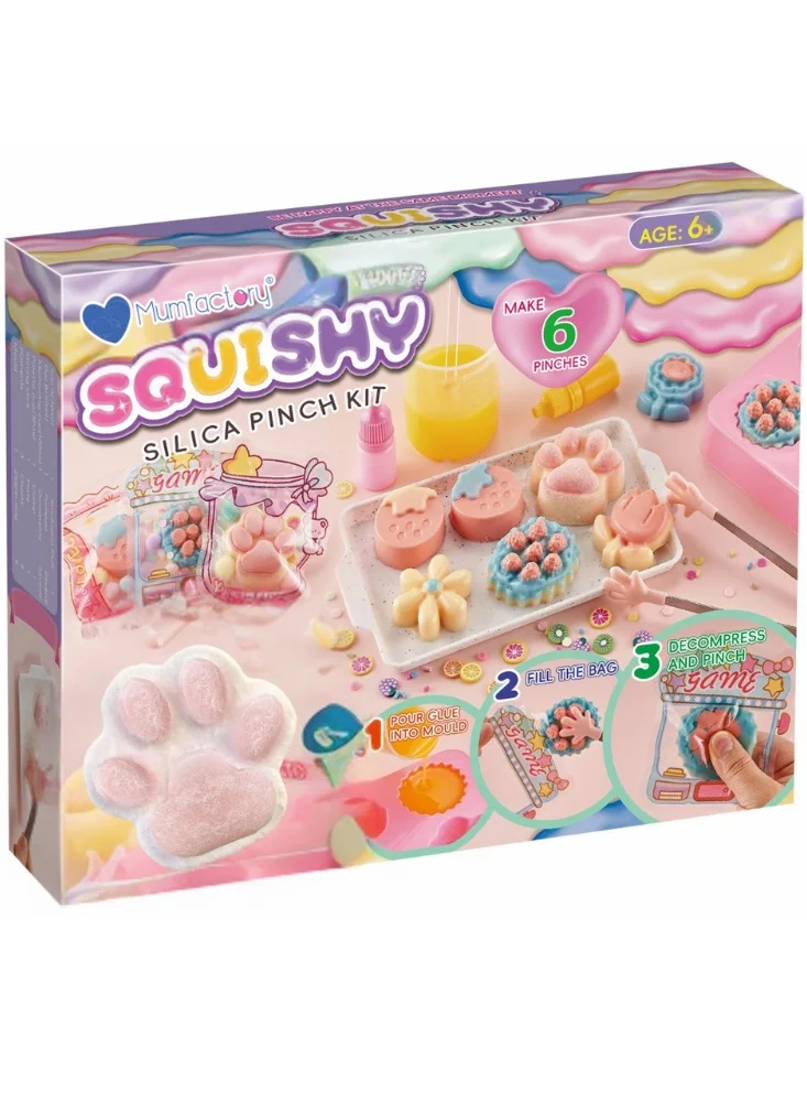 Mumfactory Squishy Toys DIY Craft Activity Set for Kids Sensory Fidget Play (Multicolor, 1 Set) cr8r4