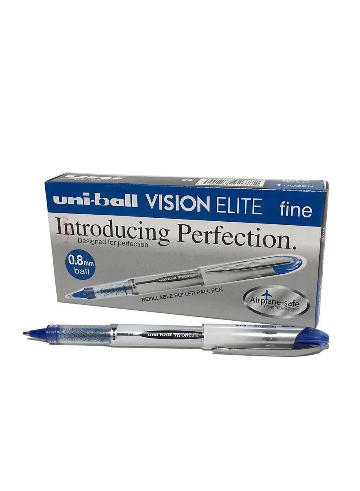 Premium Rollerball Pen Set Smooth Writing Blue Ink (0.8mm Tip, 12-Piece Pack) bc6ju