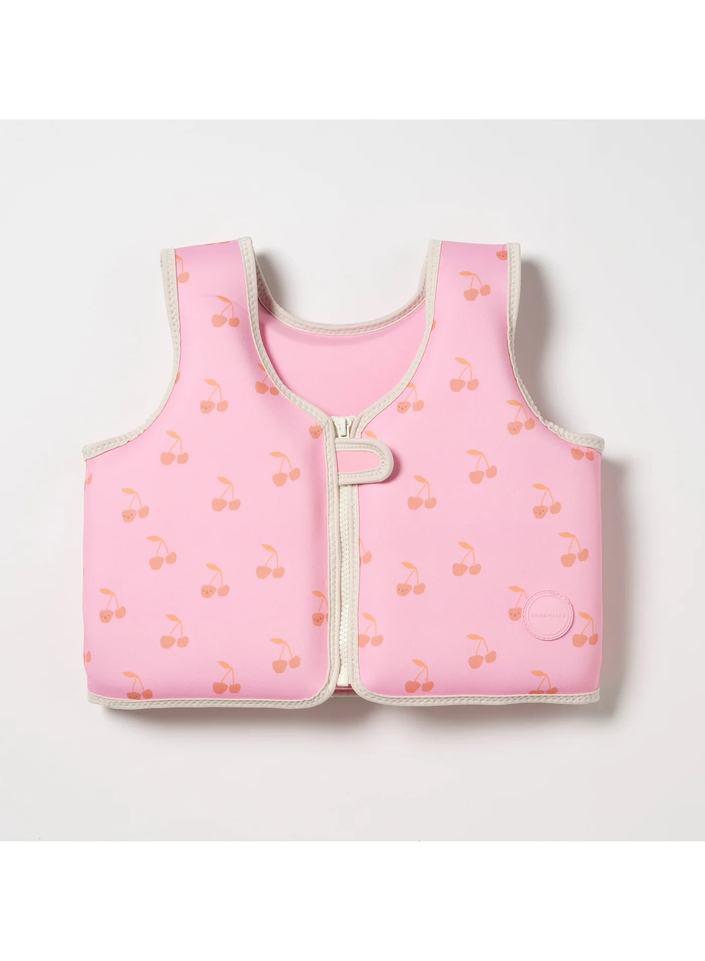 SUNNY LIFE Kids Swim Vest Premium Floatation Jacket for Pool and Beach (Cotton Candy Cherry, 3-6 Years) mye0c