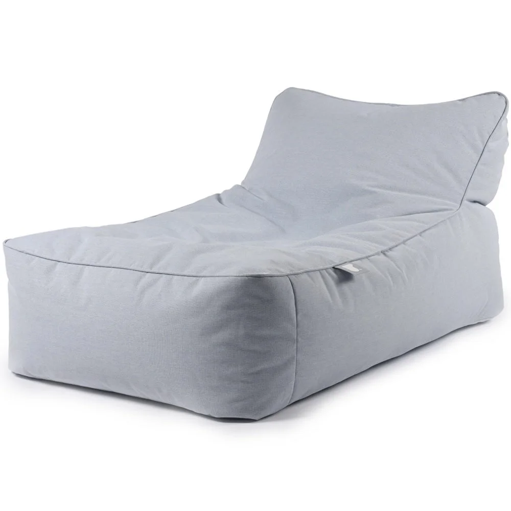 Premium Indoor & Outdoor Bean Bed Lounge Chair Water-Resistant Fabric (Pastel Blue, Large) 6rlm6