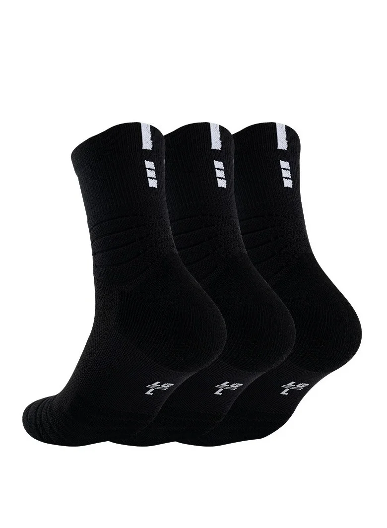 Infino Men's Athletic Sports Socks Moisture Wicking Performance Grip Socks for Football and Running (3 Pairs, One Size) dp3u8