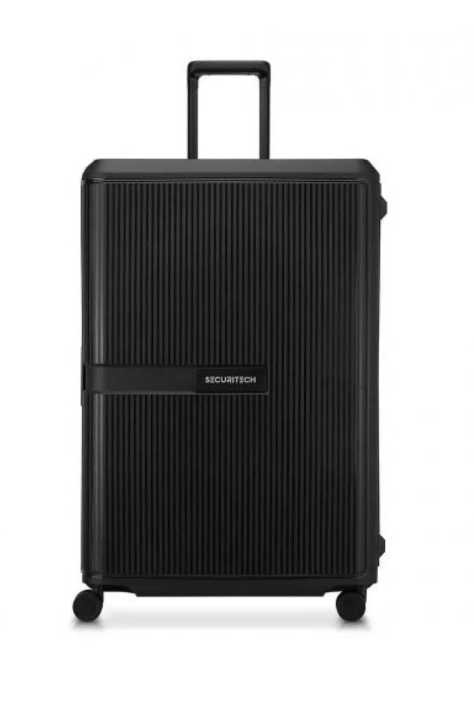 Premium Hardcase Luggage Trolley 82cm Large Travel Suitcase with 4 Double Spinner Wheels (Black) rylrk
