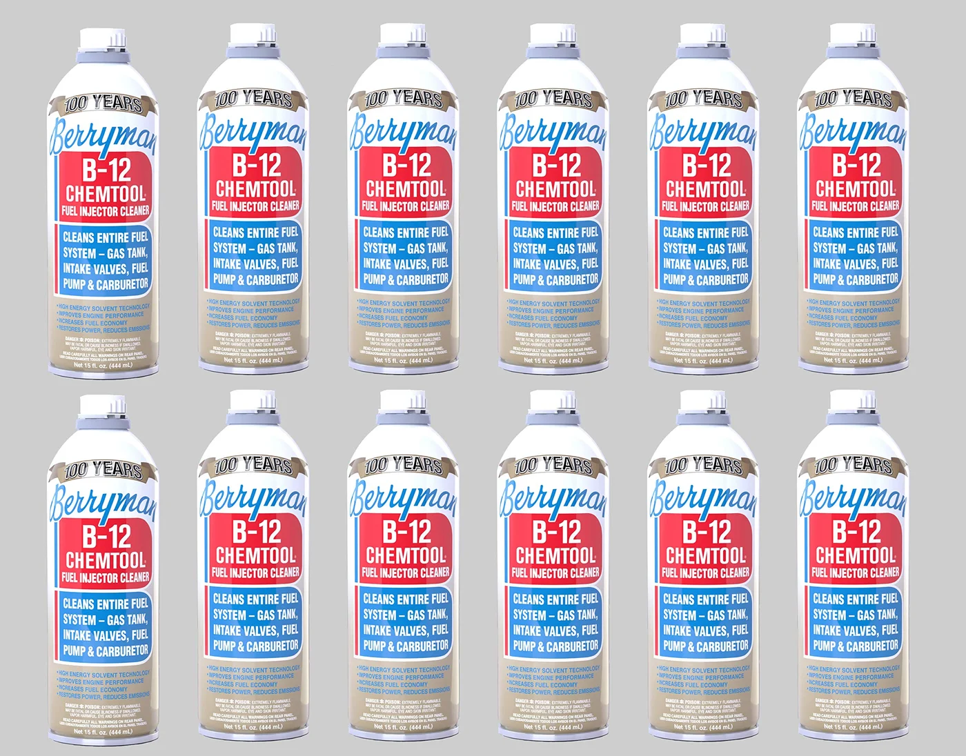 Berryman B12 Chemtool Carburetor and Fuel Injector Cleaner Treatment (12 Pack, 443 mL per unit) z6fox
