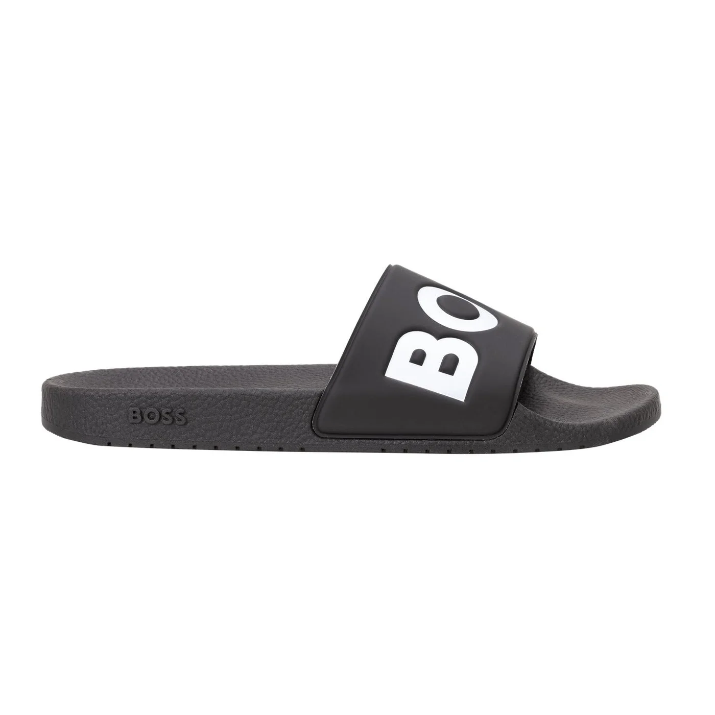 Premium Slide Sandals Lightweight Open-Toe Footwear for Men (Black, Size 8) pwpda
