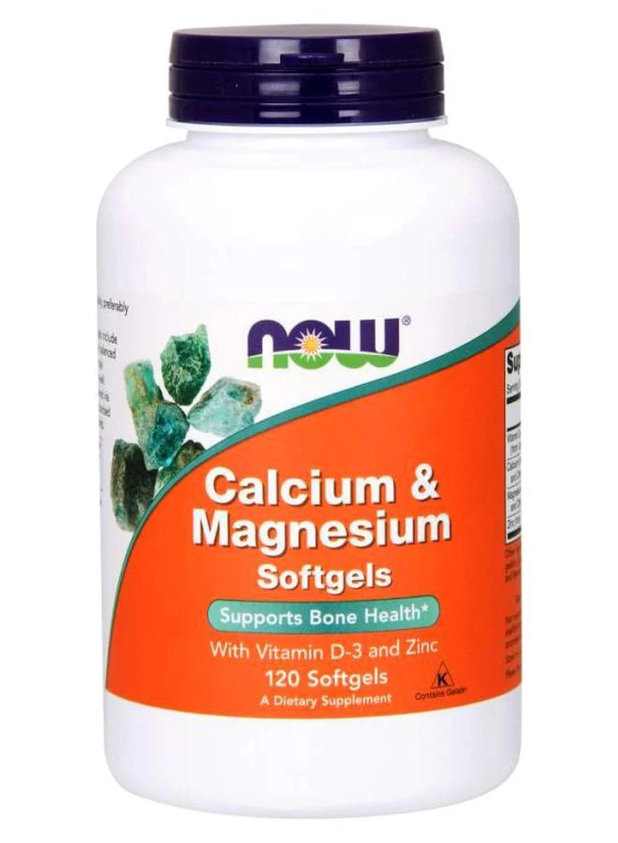 Premium Calcium & Magnesium Supplement with Vitamin D3 and Zinc (120 Softgels) jb1tc