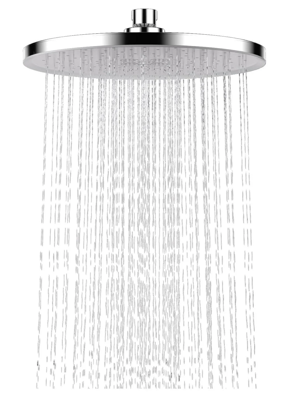 Jomoo Premium Rain Shower Head, High Pressure Adjustable Round Showerhead with Swivel Brass Ball Joint (Chrome, 9 inch) ddz66