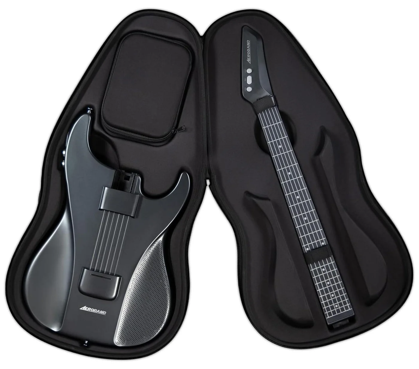 Smart Travel Electric Guitar with Silicone Strings and Detachable Fretboard (6-String, Portable Silent Practice Instrument) hyr29