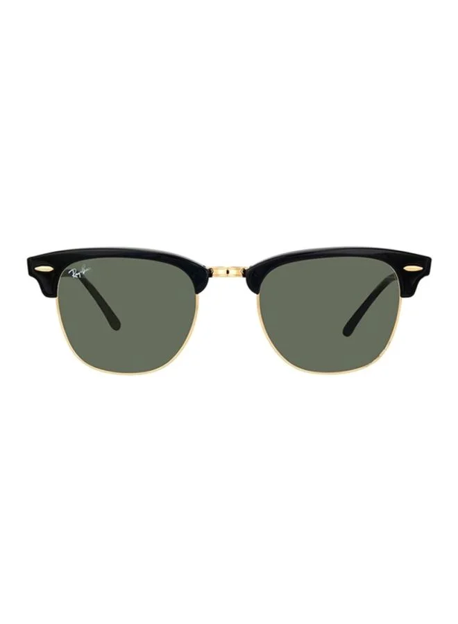 Premium Retro Clubmaster Sunglasses Unisex Vintage Style UV Protection (Black, 51 mm) 0sw6c