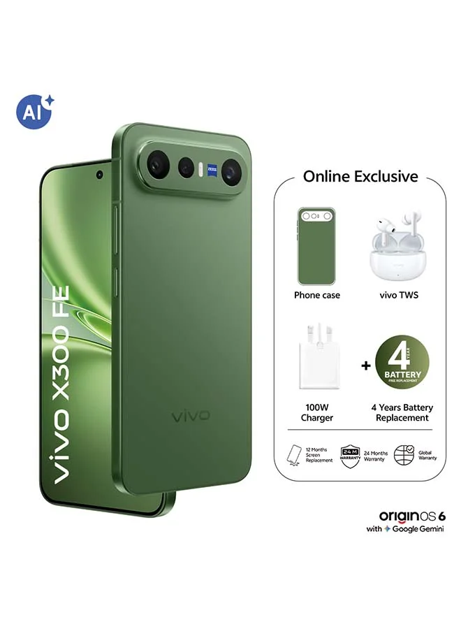 Premium 5G Smartphone 12GB RAM 512GB Dual SIM Green (6.31-inch Display, 6500mAh Battery, Middle East Version) 0c030