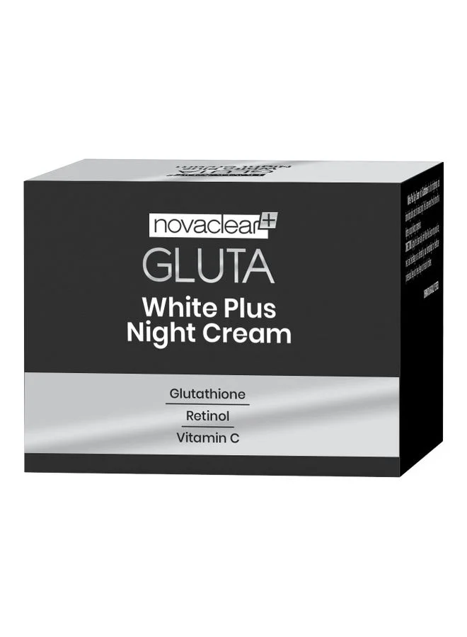 Novaclear Gluta White Plus Night Cream (Premium Brightening Formula, All Skin Types, 50 mL) f37l4