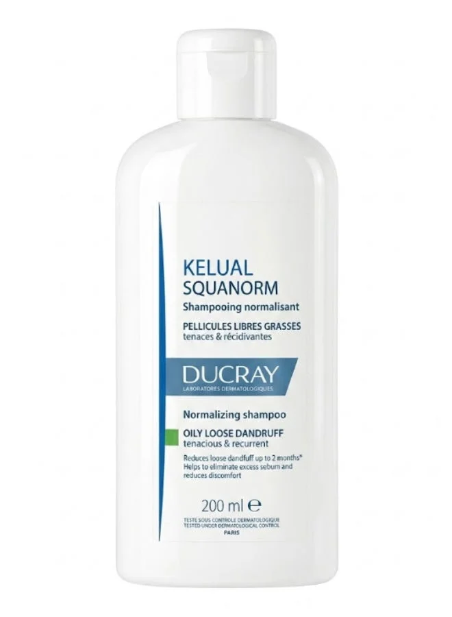 Ducray Squanorm Treatment Shampoo for Oily Dandruff-Prone Scalp (200 mL) l35pw
