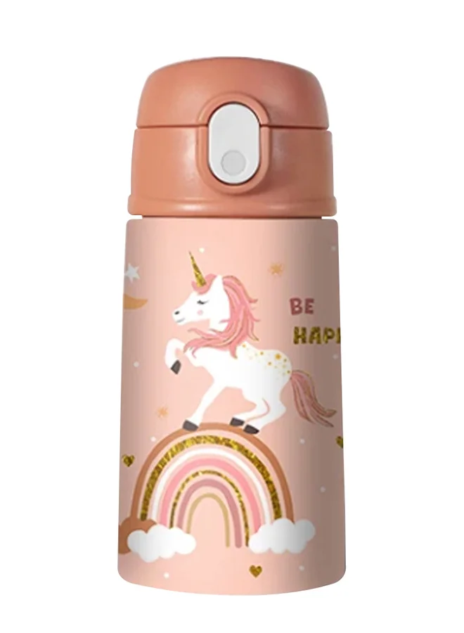 Moon Insulated Water Bottle for Kids Leak-Proof Stainless Steel Sipper (Rainbow, 350 mL) rlacn