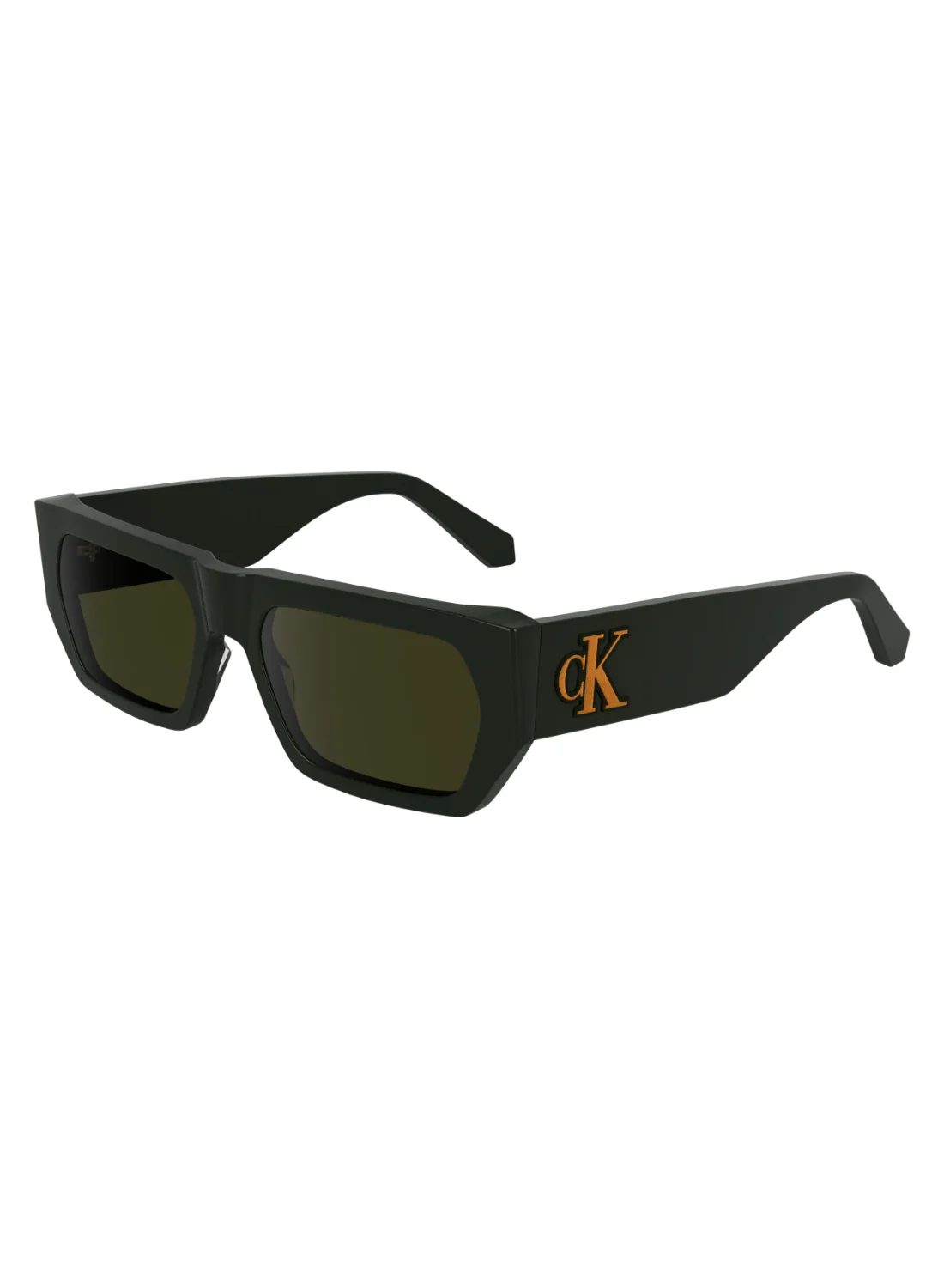 Premium Acetate Full Rim Sunglasses Khaki (55mm) dmfxc