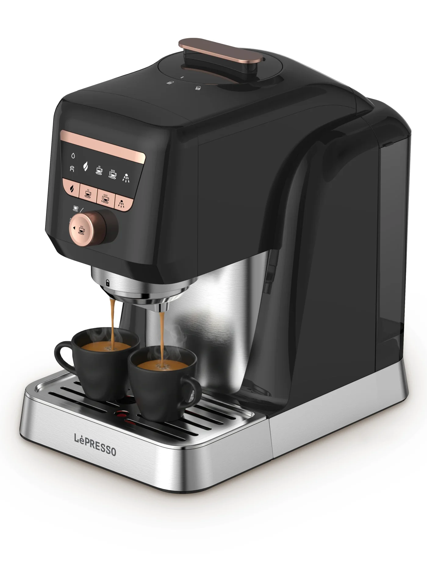 LePRESSO Automatic Turkish Coffee Maker Premium Fast Brewing Digital Panel with Self-Cleaning Function (Black, 800 mL) e4uw5