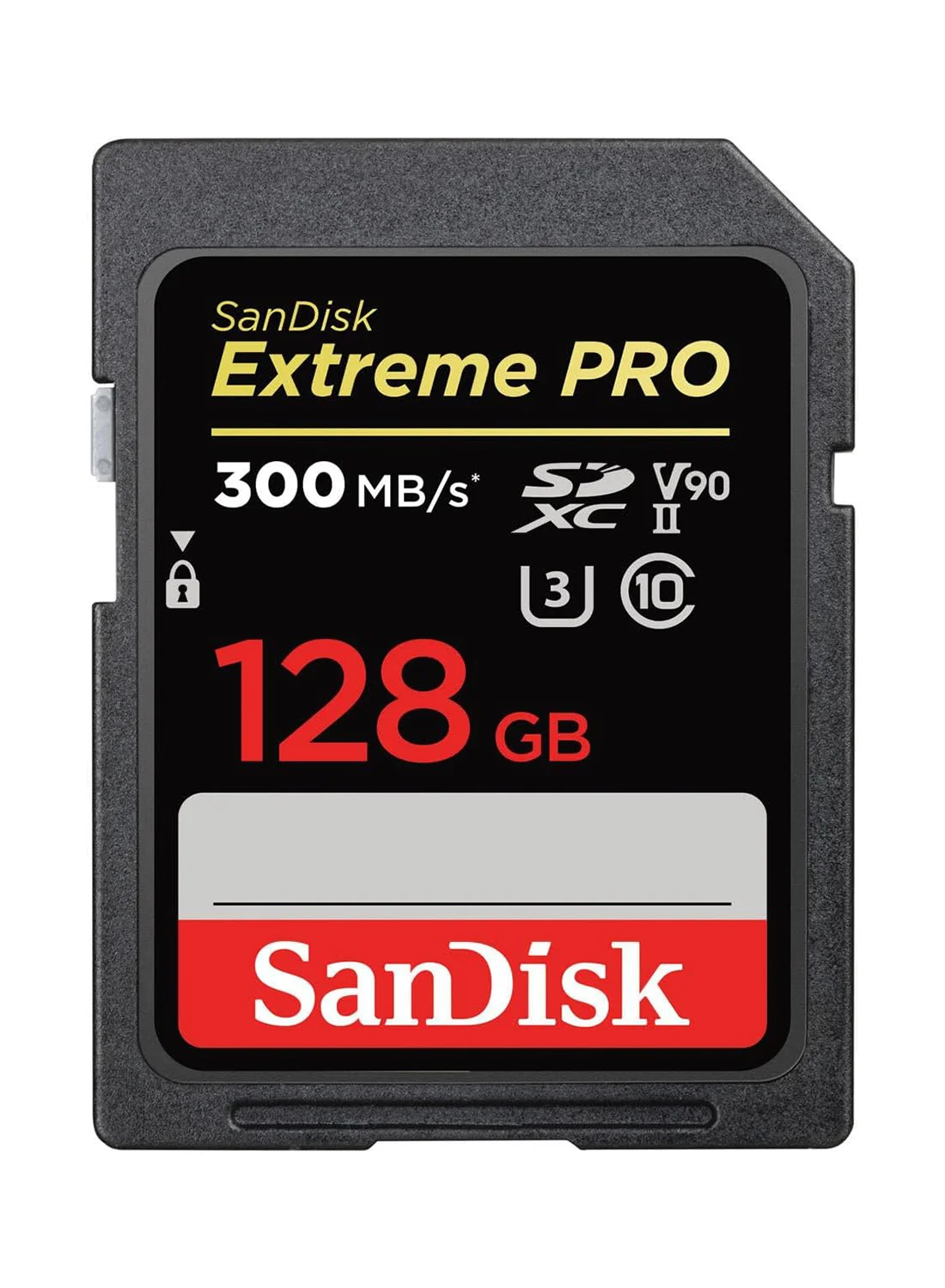 Professional SDXC Memory Card High-Speed Data Transfer (128GB, Black) trf3q