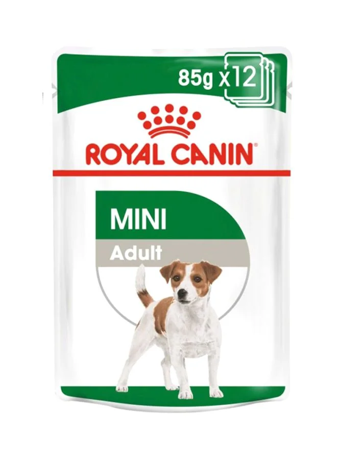 Premium Mini Adult Wet Dog Food Nutrition Pouches (12 x 85g Pack) iumgg