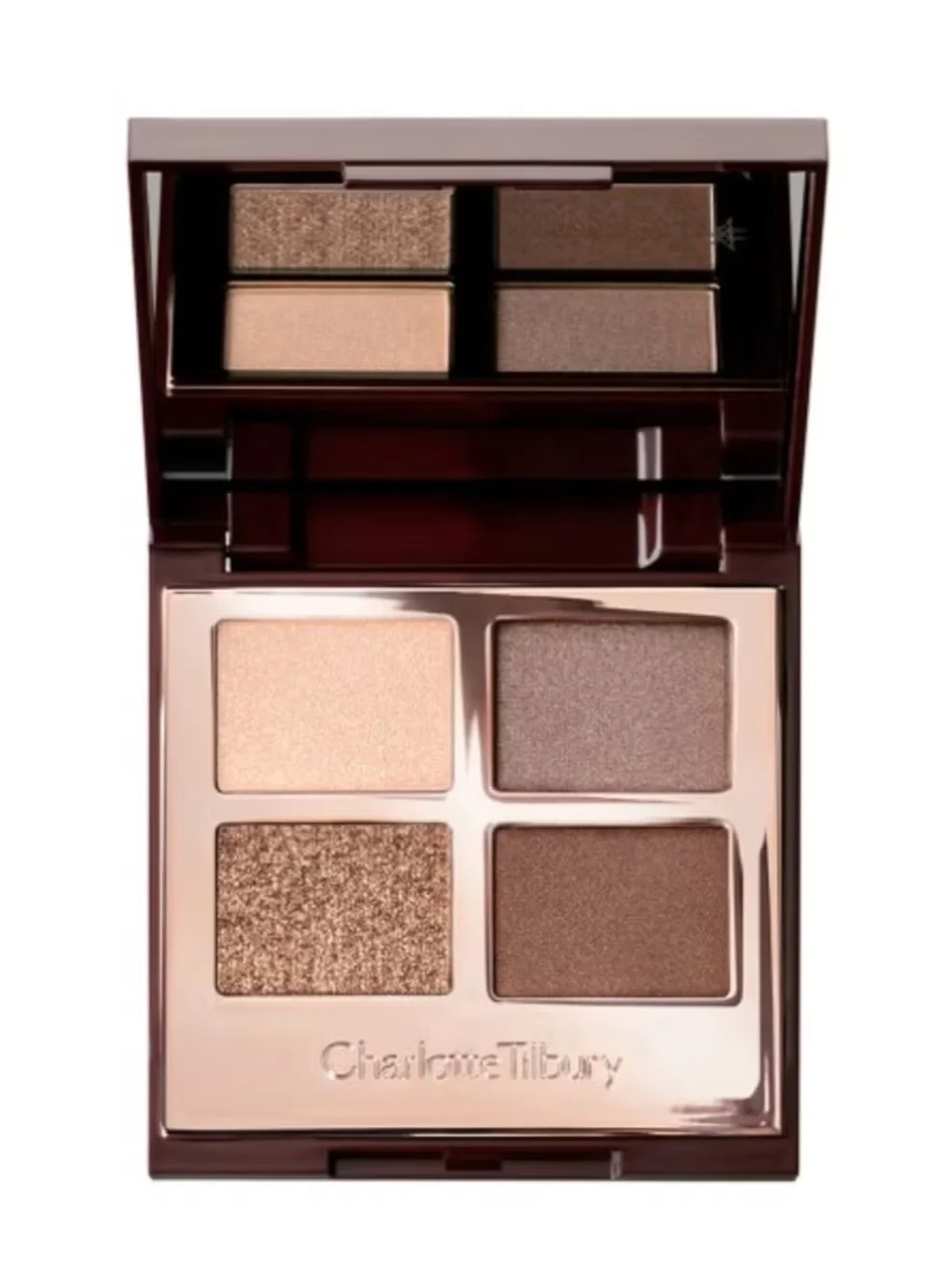 Premium Eyeshadow Palette Professional 4-Color Shimmer and Matte Finish (Golden Goddess, 5.2g) 9qshz