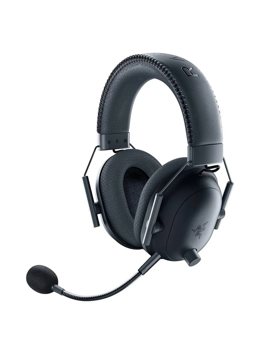 Premium Wireless Gaming Headset with 50mm Titanium Drivers and Spatial Audio (Black) zduqz