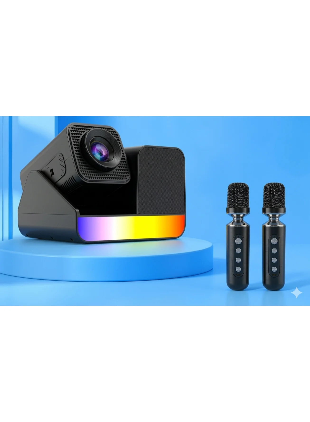 Premium 4K UHD Smart Projector with Android 11.0, 5G Dual Band WiFi, Bluetooth, Manual Focus for Home Theater and Office Presentations t3i8q
