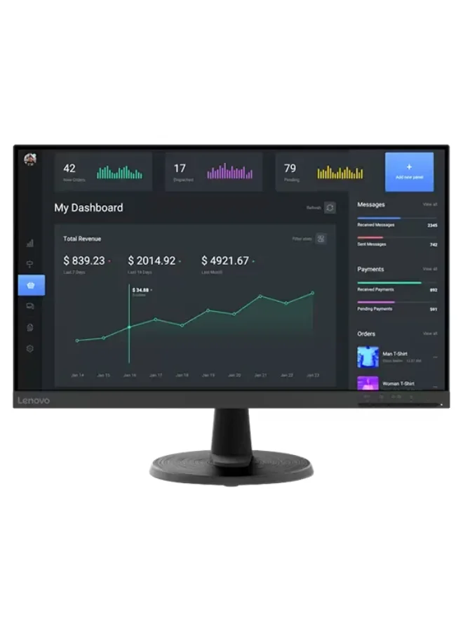 Premium LED Monitor 23.8-inch FHD Display 75Hz Refresh Rate (Black, 23.8-inch) d8gii