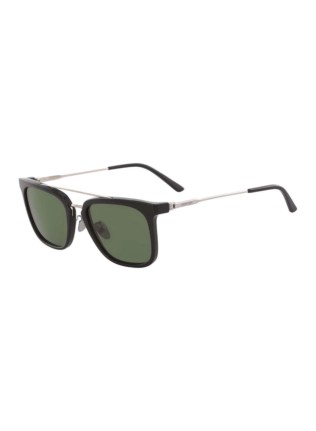 Premium Men Full Rim Acetate Modified Rectangle Sunglasses (Black, One Size) zh6pg