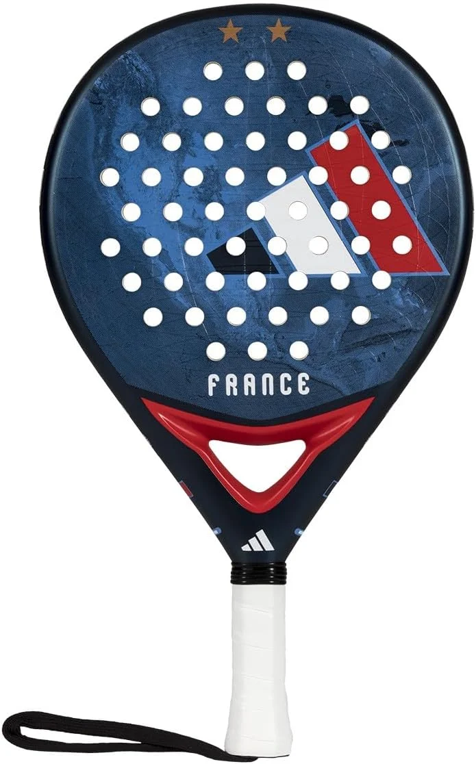 Premium Padel Racket France Edition Lightweight Professional Performance Racket for Competitive and Recreational Players (45 cm) lo3tc