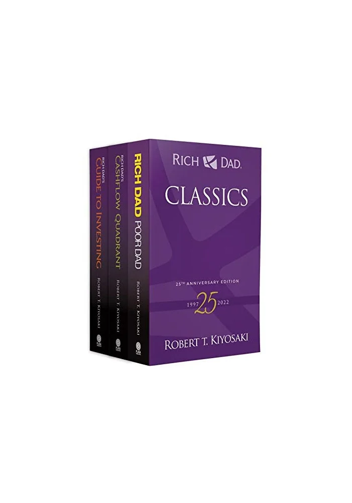 Rich Dad Classics Boxed Set Financial Education Book Collection (4-Book Set) h131f