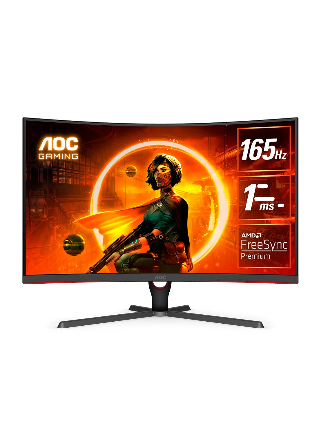AOC 31.5 Inch QHD Gaming Monitor 165Hz 1ms VA Panel (Black, 31.5 Inch) uu8kb