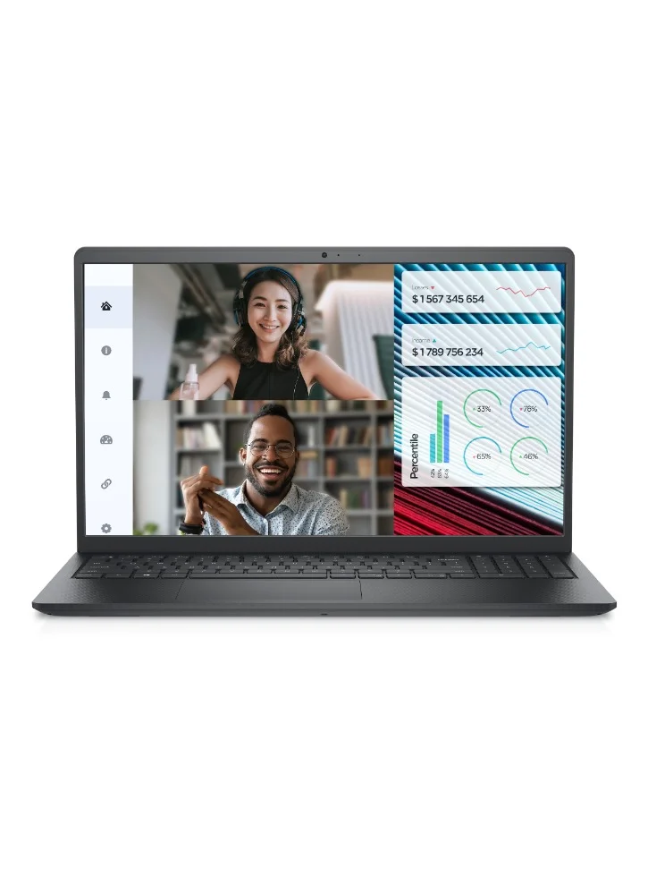 Premium 15.6-inch Full HD Laptop, Intel Core i3-1215U, 8GB RAM, 512GB SSD, DOS, English/Arabic Keyboard (Carbon Black) xldwp