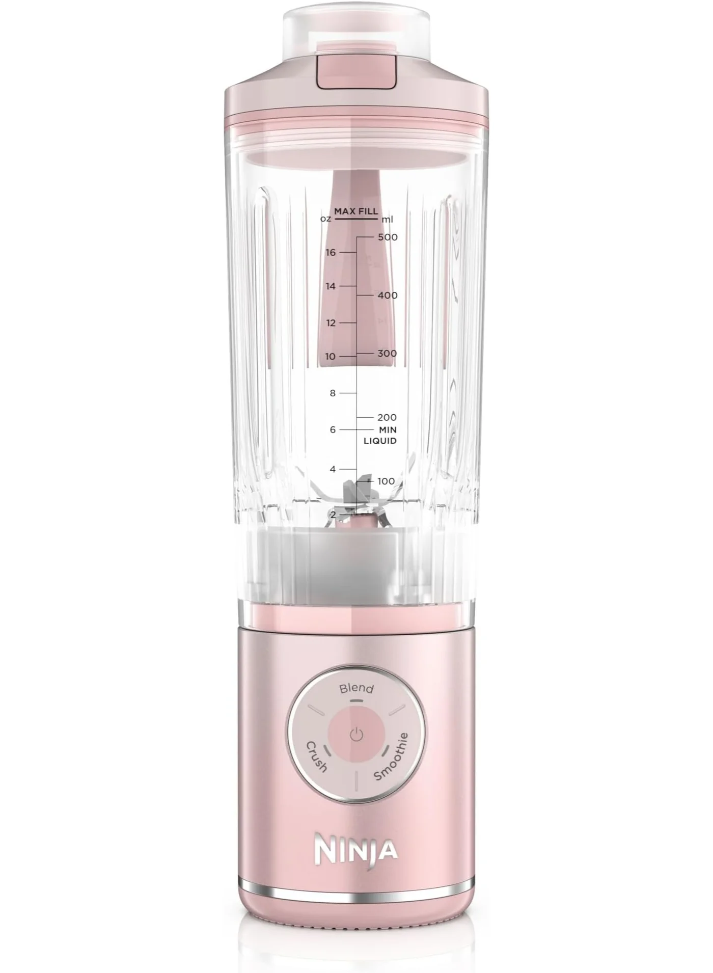 Portable Personal Blender Cordless Smoothie Maker with 3 Blending Programs (Dusty Pink, 650 mL) 1dwk0