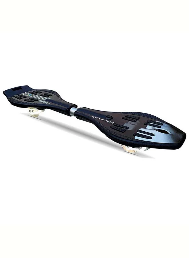 Jaspo 2-Wheel Pivoting Cruiser Skateboard with 360-Degree Casters for Kids and Adults (Concave Deck) a68w3