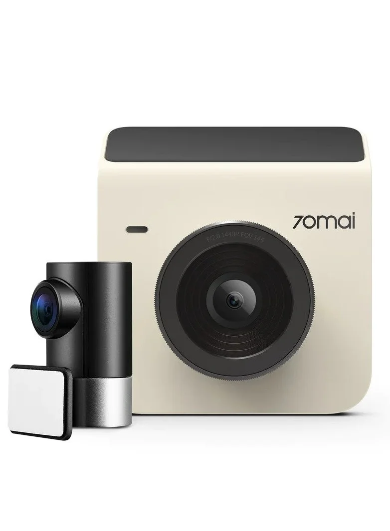 Premium Dual Channel Dash Cam Front and Rear Recording System (Compact Design, 1440p Resolution) 4fsx5