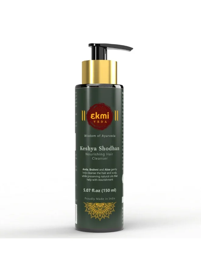 Ekmiveda Ayurvedic Rosemary Shampoo for Volumizing and Density, Sulfate-Free Herbal Formula for Thinning-Prone Hair (150 mL) 6njc9