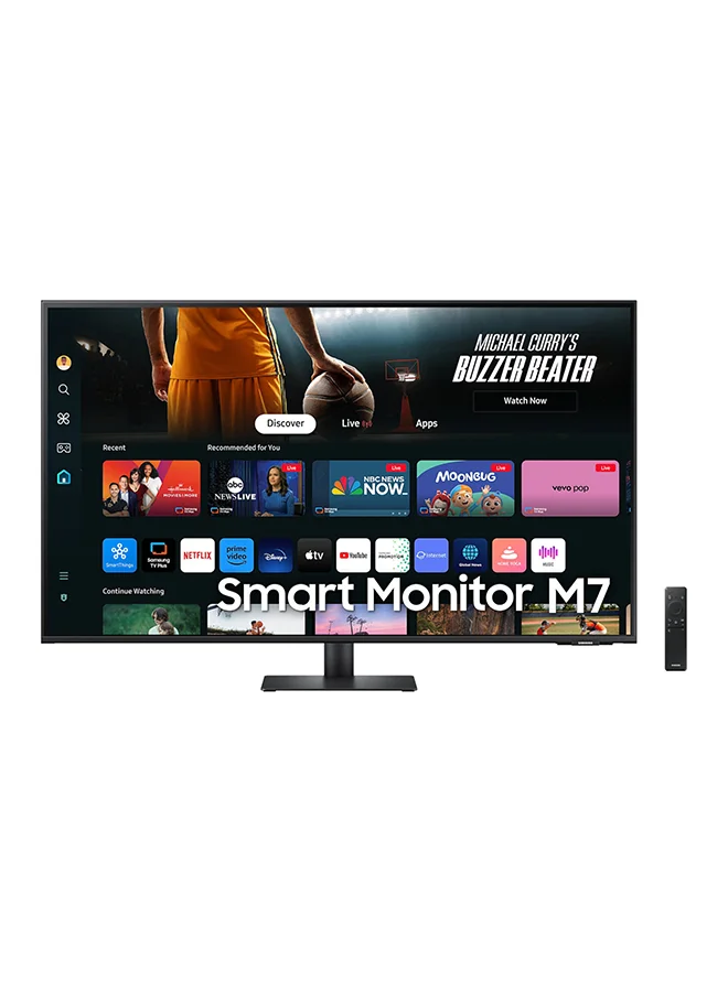 Ultra-HD 32 Inch 4K UHD Smart Monitor, LED VA Display, 60Hz Refresh Rate, Built-In Speakers, WiFi & Bluetooth Connectivity (Black, 81 cm) zz5gb