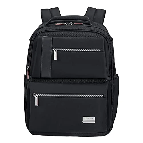 Premium Nylon Laptop Backpack for Women Professional Office Commuter Bag (Black, 14.1 inch) tqejt