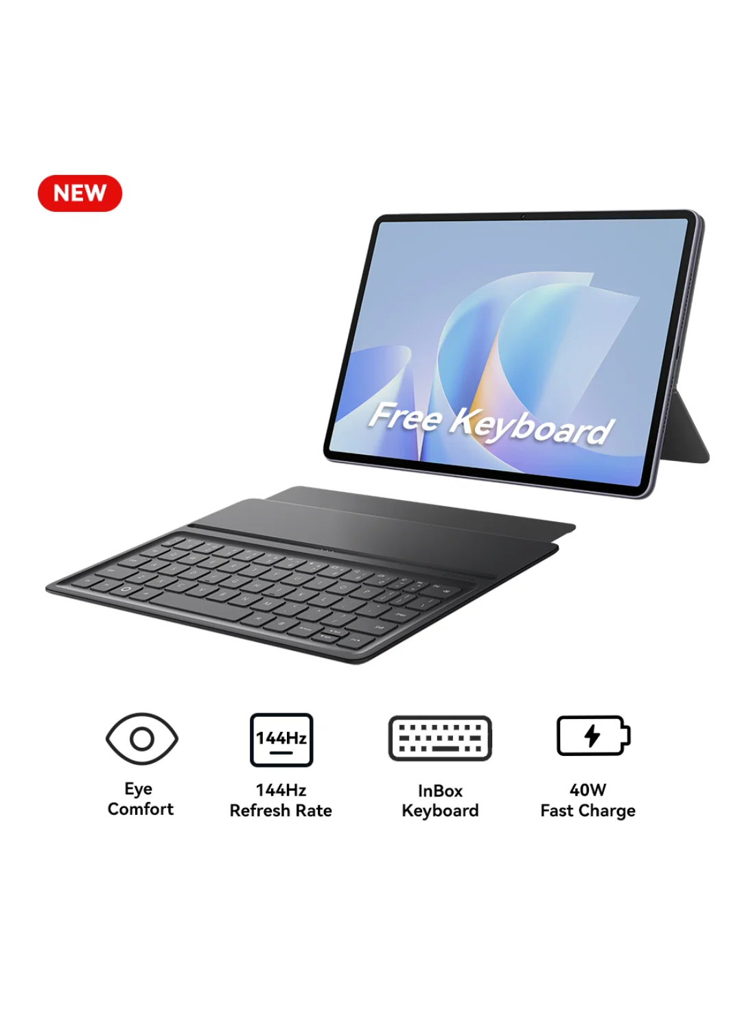 Premium 11.5-inch Tablet 12GB RAM 256GB Storage WiFi 6+ High-Performance Device with Detachable Keyboard (Space Gray, 11.5 inch) ojole