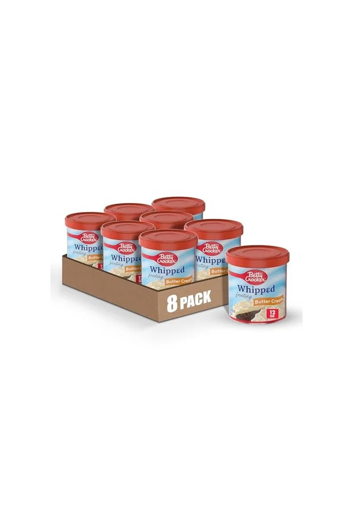 Whipped Butter Cream Frosting Gluten Free Premium Dessert Topping (Pack of 8, 340 g) 7j9n5