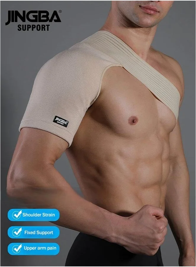 JINGBA SUPPORT Adjustable Shoulder Support Strap Premium Breathable Brace For Weightlifting Cycling And Sports (One Size) spx0r