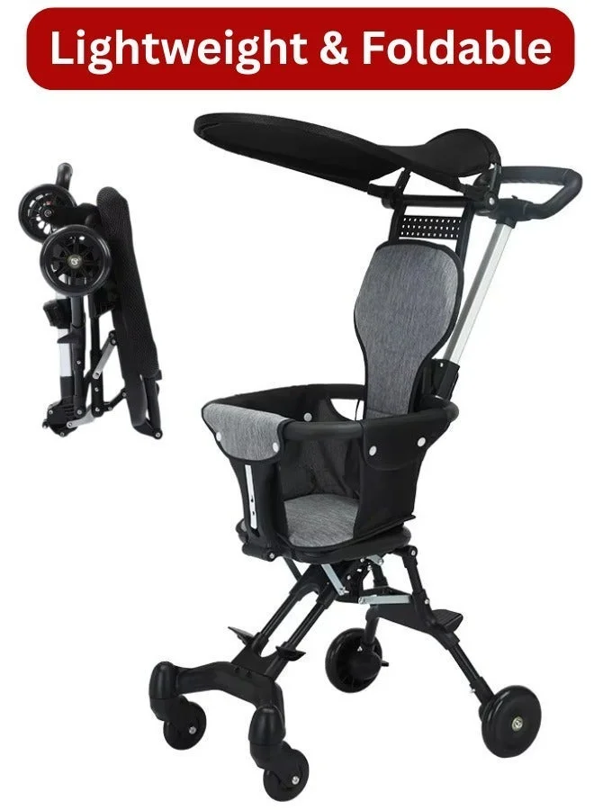 Bannuti Lightweight Foldable Baby Stroller Cabin-Friendly Travel Pram for Kids (Compact, Up to 5 Years) zxabz