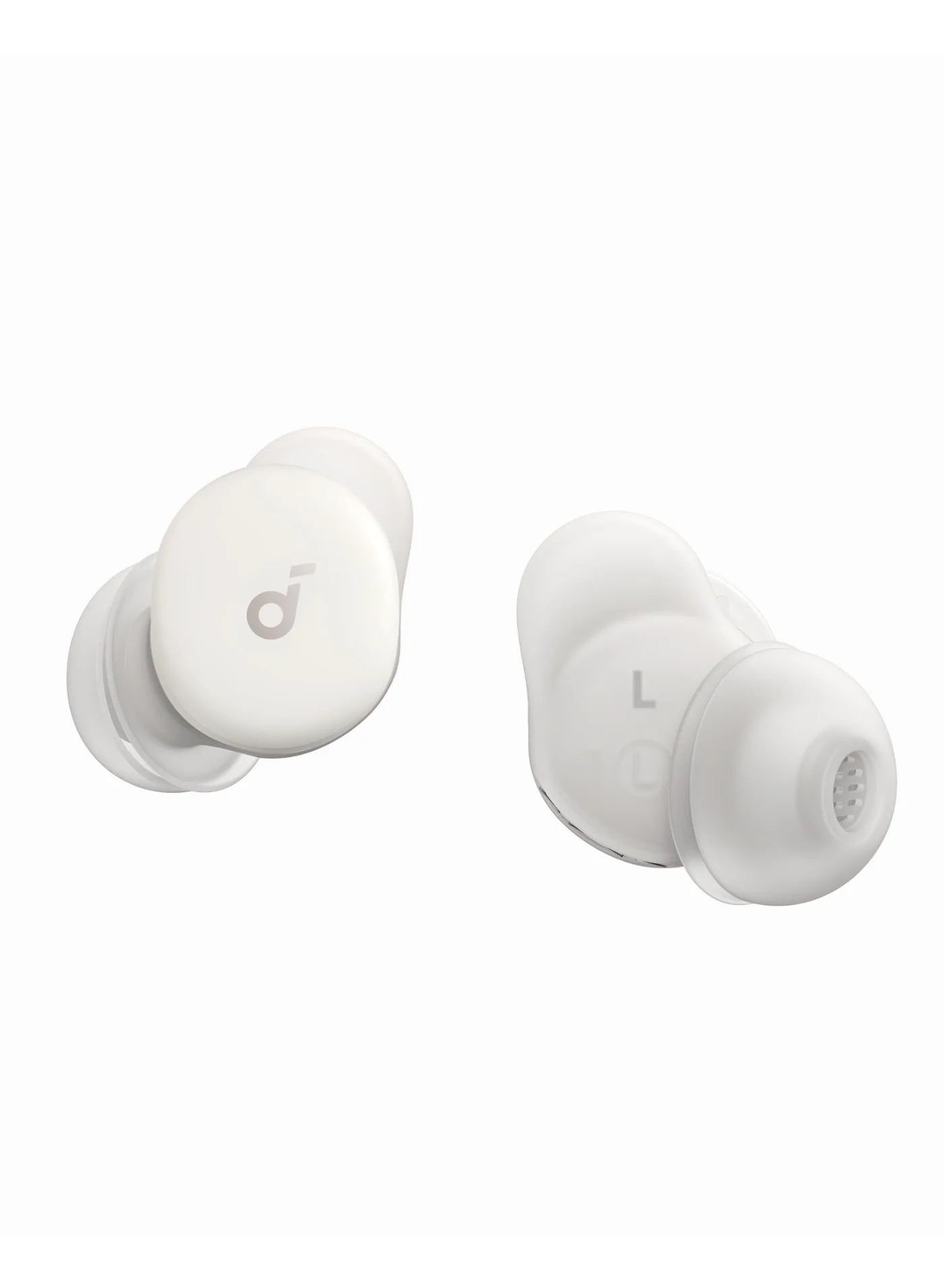 Premium Wireless Sleep Earbuds with Active Noise Cancelling and Adaptive Snore-Masking Technology for Side Sleepers (Moonlit White) il3wx